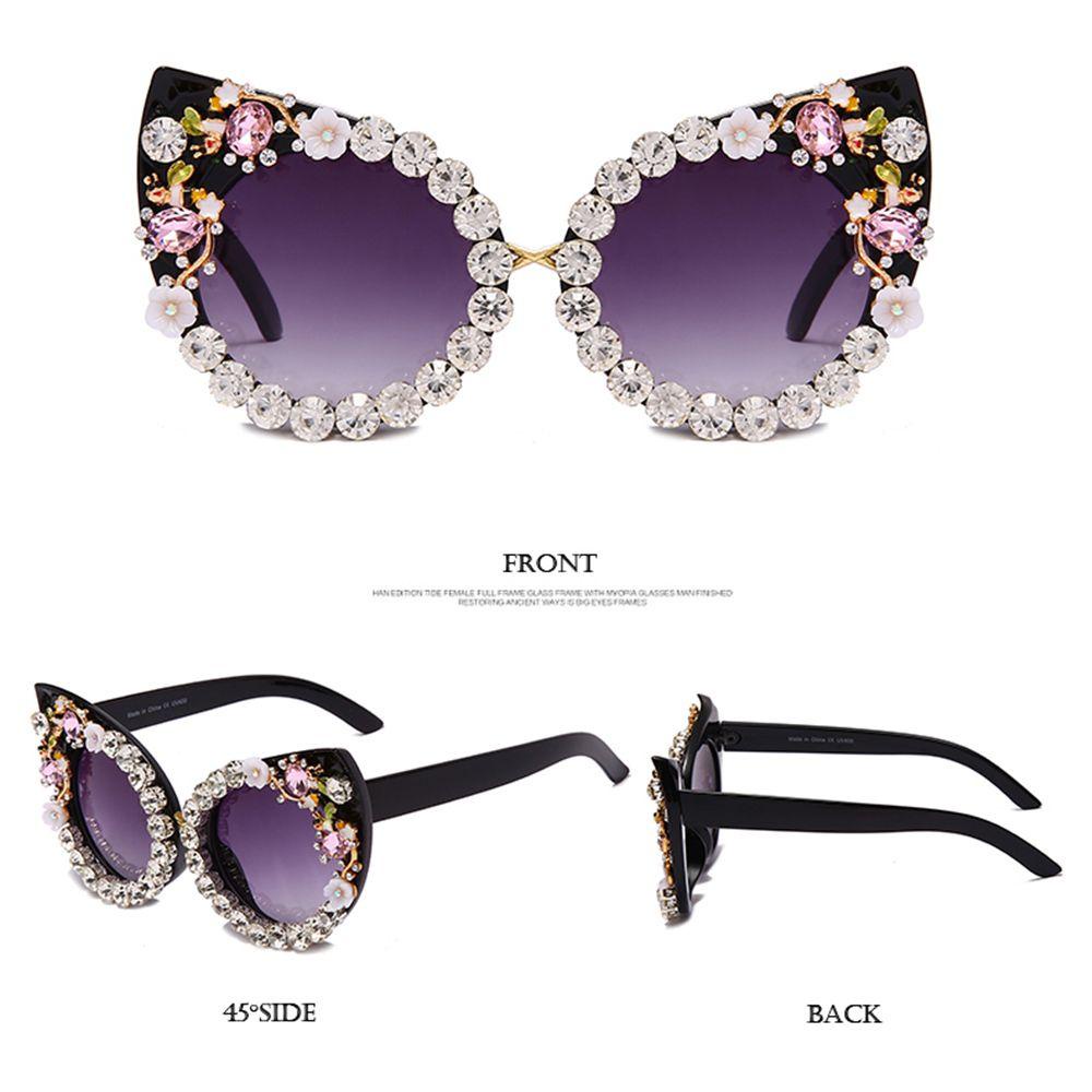 Lily Diamond Kacamata Hitam Untuk Wanita Pesta Sparkling Eyewear Sun Glasses