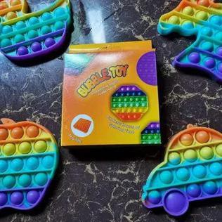 Diskon Mainan Anak Bubble Push Pop It Rainbow Its Popit Popits Fidget Toys Non Cod