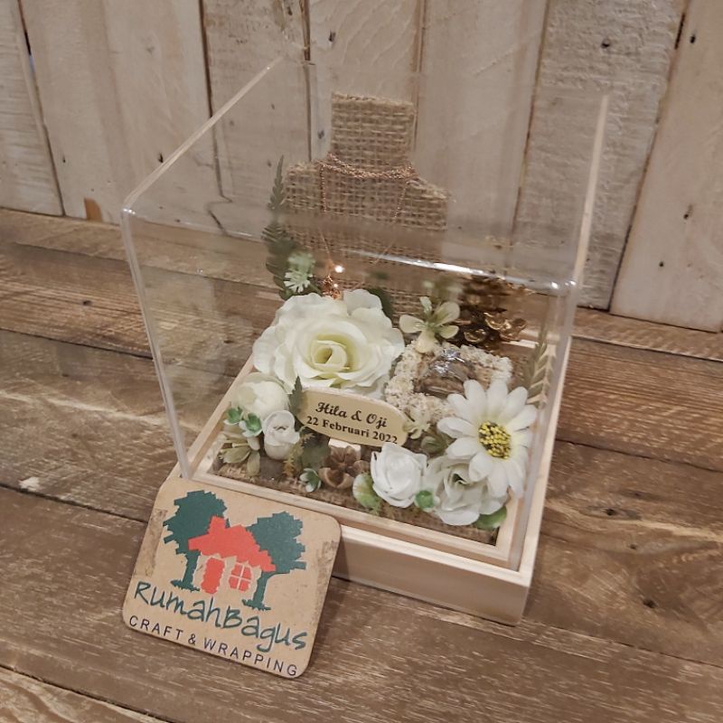 mahar perhiasan Acrylic /mahar logam mulia