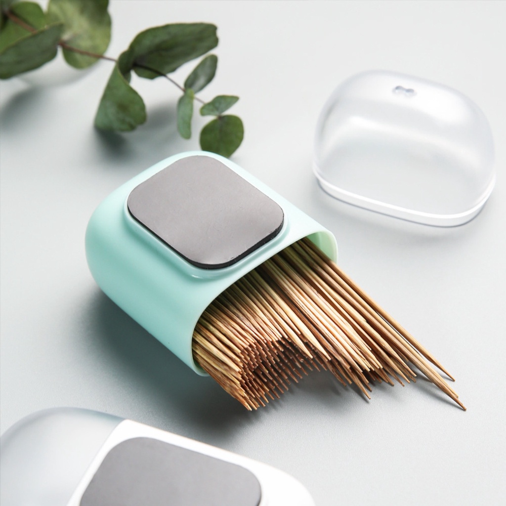 1pcs Portable Magnetic Toothpick Box/ Household Creative Toothpick Dispenser /Magnetic Toothpick Holder Container