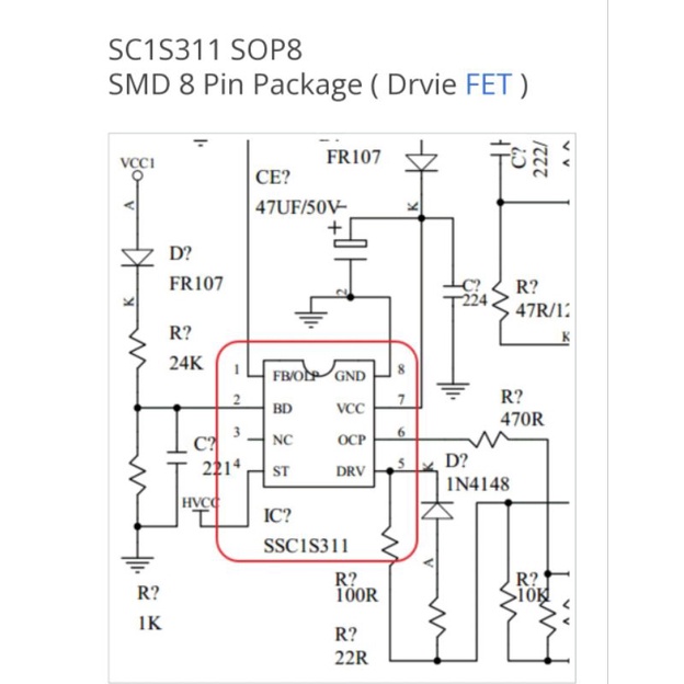 SC1S311 SOP-8 ORIGINAL sc1s311
