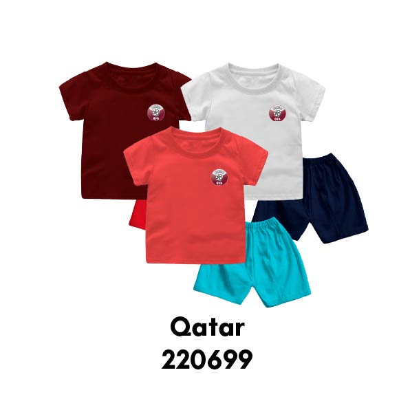 Setelan Bayi &amp; Anak World Cup 2022 Series KOREA/QATAR/KAMERUN/ARAB Usia 6 Bulan-8 Tahun Bahan Katun Premium GRATIS Nama dan No Punggung