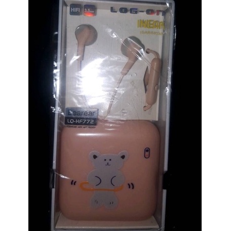 LOG ON HANDSFREE/HEADSET/EARPHONE STEREO IN EAR LO-HF772 BEAREAR