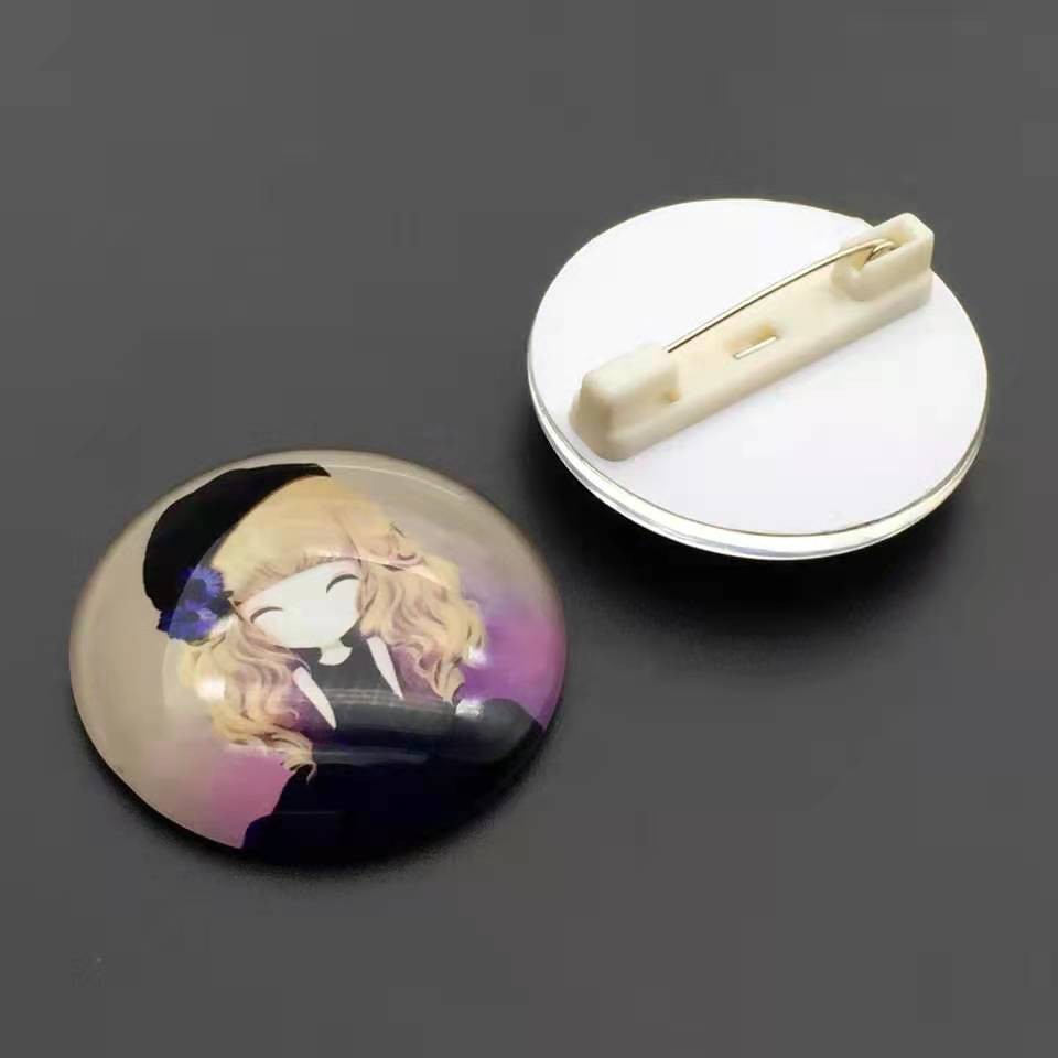 Peniti Tempel Plastik/Nametag  Uk 22mm-40mm, Harga/1Pc