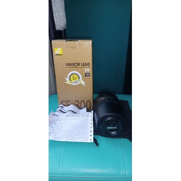 LENSA TELE ZOOM KAMERA DSLR NIKON NIKKOR 55-300mm 55-300 F4.5-5.6G ED DX VR FOR D3300 D3400 D5300