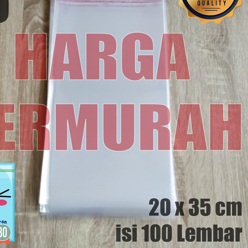 

❆ PLASTIK OPP TEBAL 20 x 35 cm 30 Micron (0,5) PLASTIK KEMASAN ISI 100 PCS / Plastik Kemasan Bungkus Kaos Kaki ♀