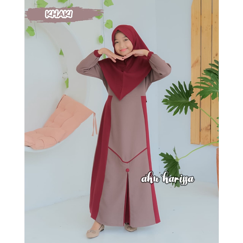 GAMIS ANAK HANIZA MAYZA KIDS AKU KARISSA BAJU MUSLIM 5-12 th tahun Kids ORIGINAL BRANDED syari baju muslim anak tanggung busana muslimahlebaran