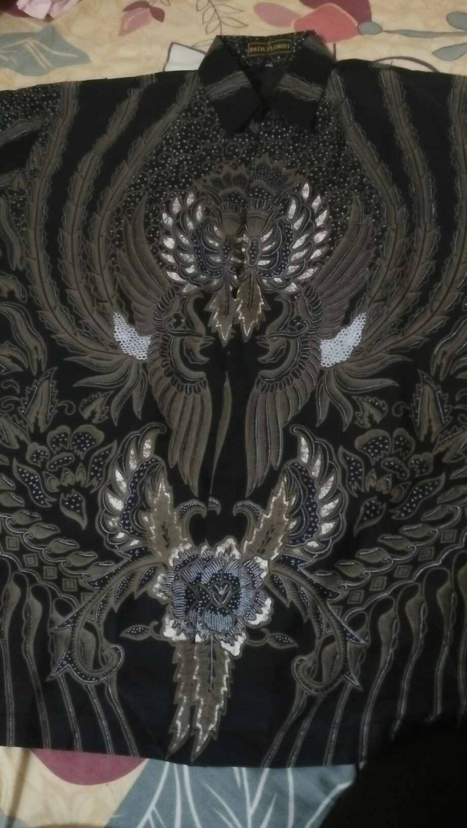 Peksi Lawasan Pendek Kemeja Batik Pria Katun Primisima Full Furing