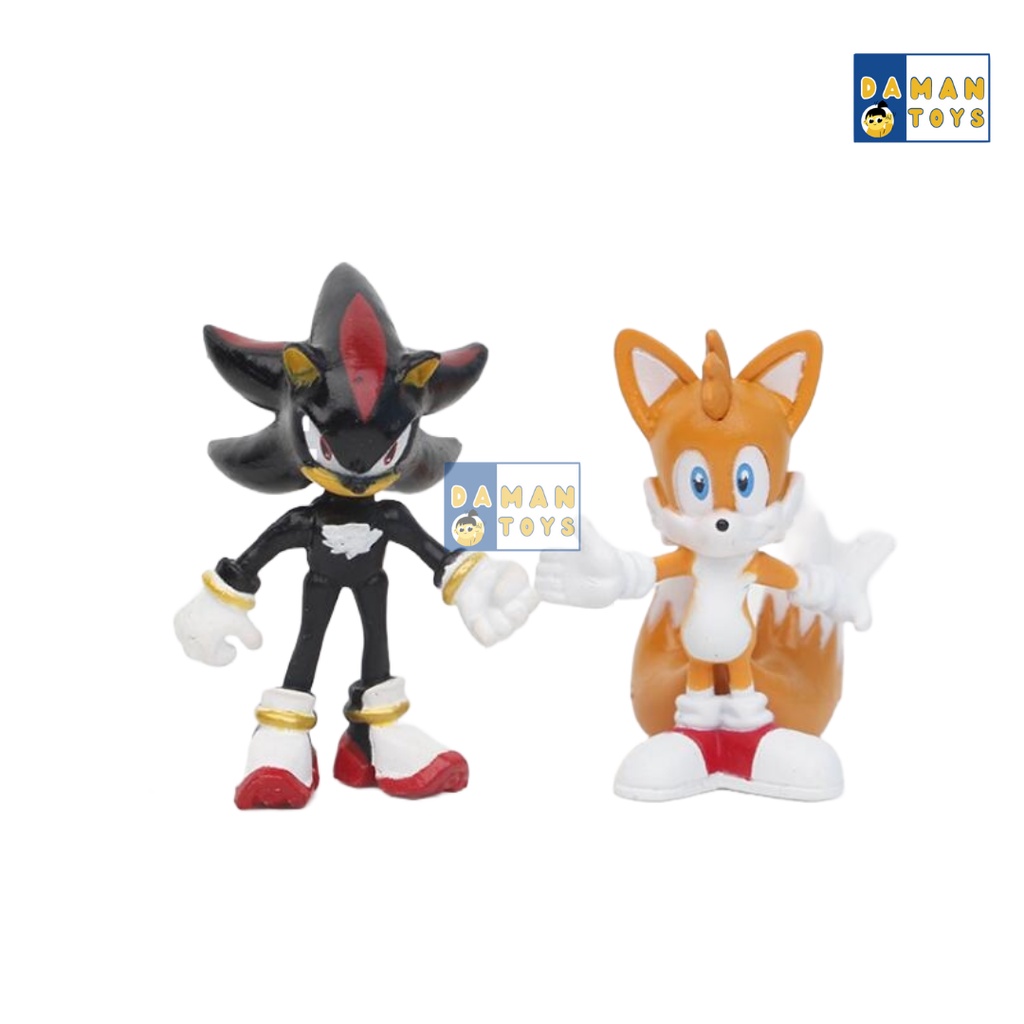 Mainan Sonic The Hedgehog 2 Figure Pajangan Shadow The Hedgehog Topper Cake Kue