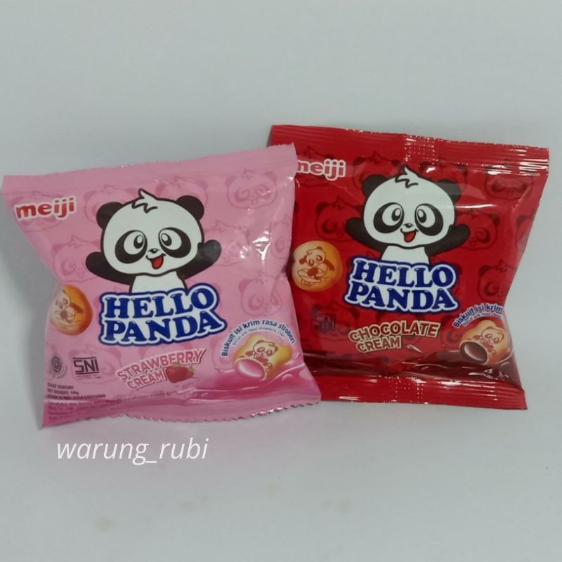 Meiji Hello Chocolate Cream/Strawberry Cream10 gram, Harga 1pcs. Snack Makanan ringan Manis Jajanan 