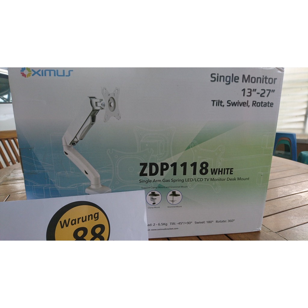 Oximus Hydra ZDP1118 White - Bracket Monitor