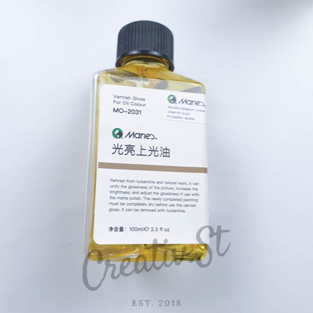 

MARIES Glossy Varnish Oil 100 Ml Mo-2031 Cairan Pelapis Akhir Cat Vernis