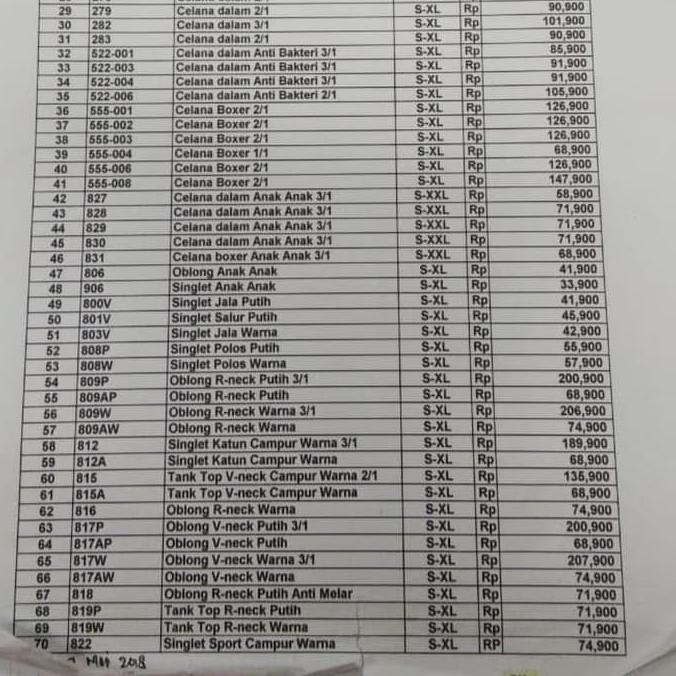 Tank-Top Pria Brand Crocodile Original Artikel 815 Isi 1Pcs/Pack S9885