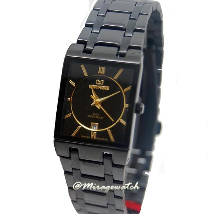 TERBARU JAM TANGAN WANITA MIRAGE HITAM 7908L PH BLACK TERLARIS