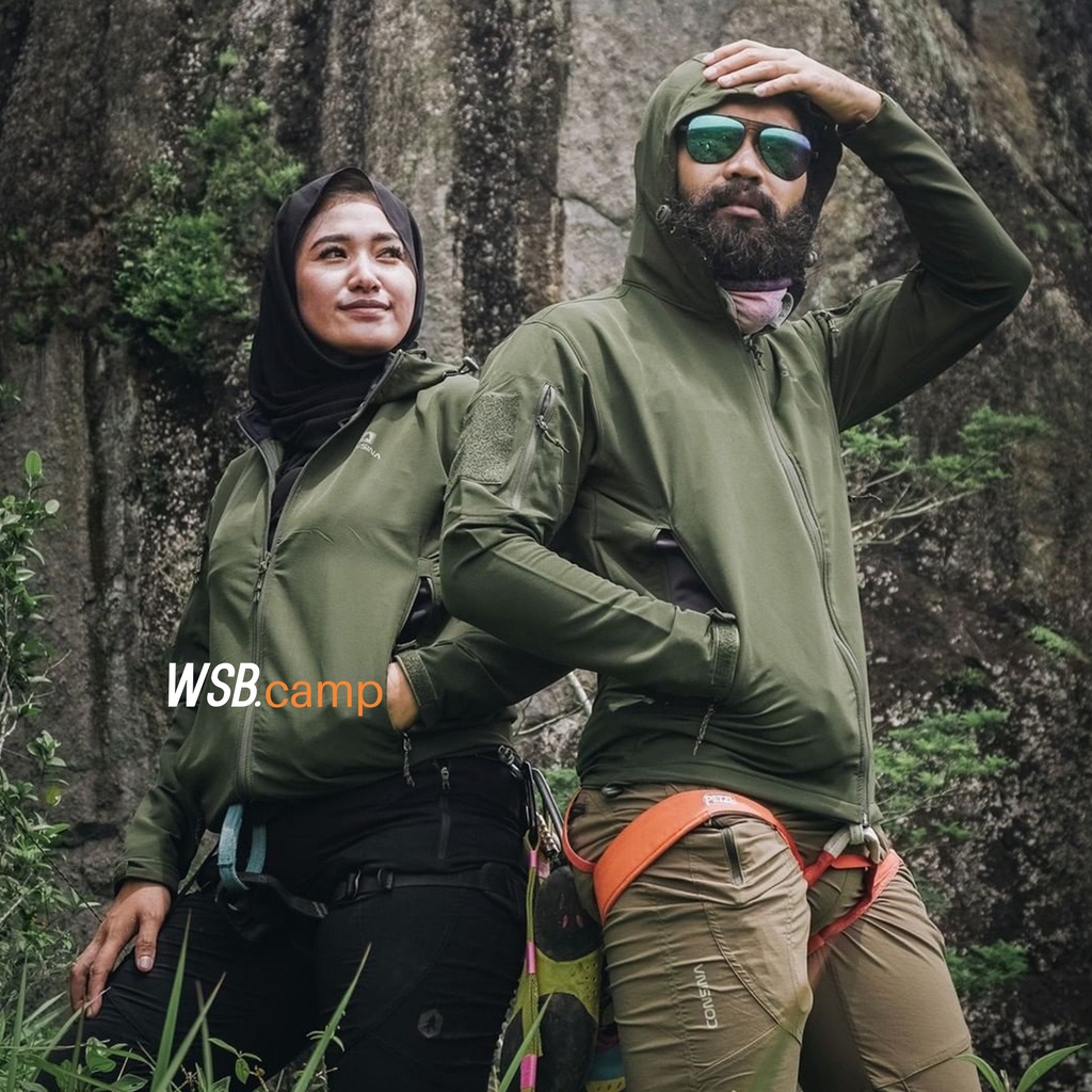 JAKET CONSINA GREY WOLVES - Jaket Outdoor - Jaket SHOFT SHELL