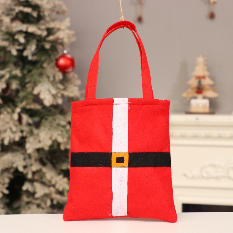 TASA tas natal santa claus goodie bag christmas flanel bingkisan hand