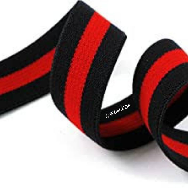 

(1 yards ) PITA TRIMM GARIS NAVY MERAH 2 CM