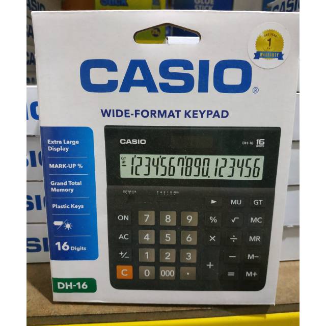 

Casio calculator DH-16 16digit original bergaransi