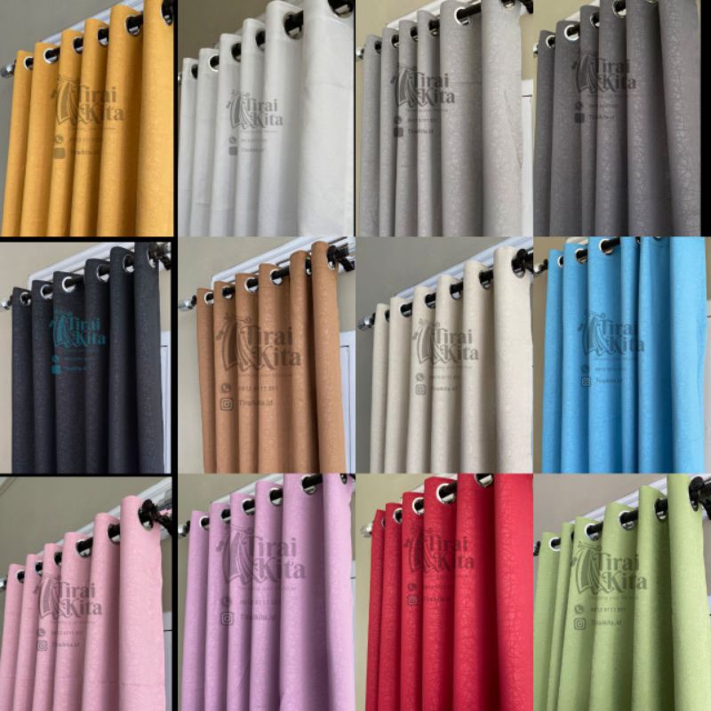 Gorden blackout tebal 250x250 bahan import