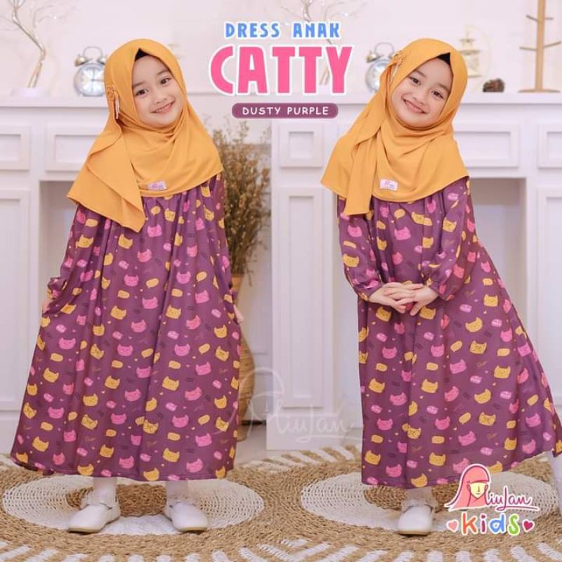 COD Dress Anak Catty Miulan Kids Ori Gamis Anak 3-5 Thn Perempuan Terbaru