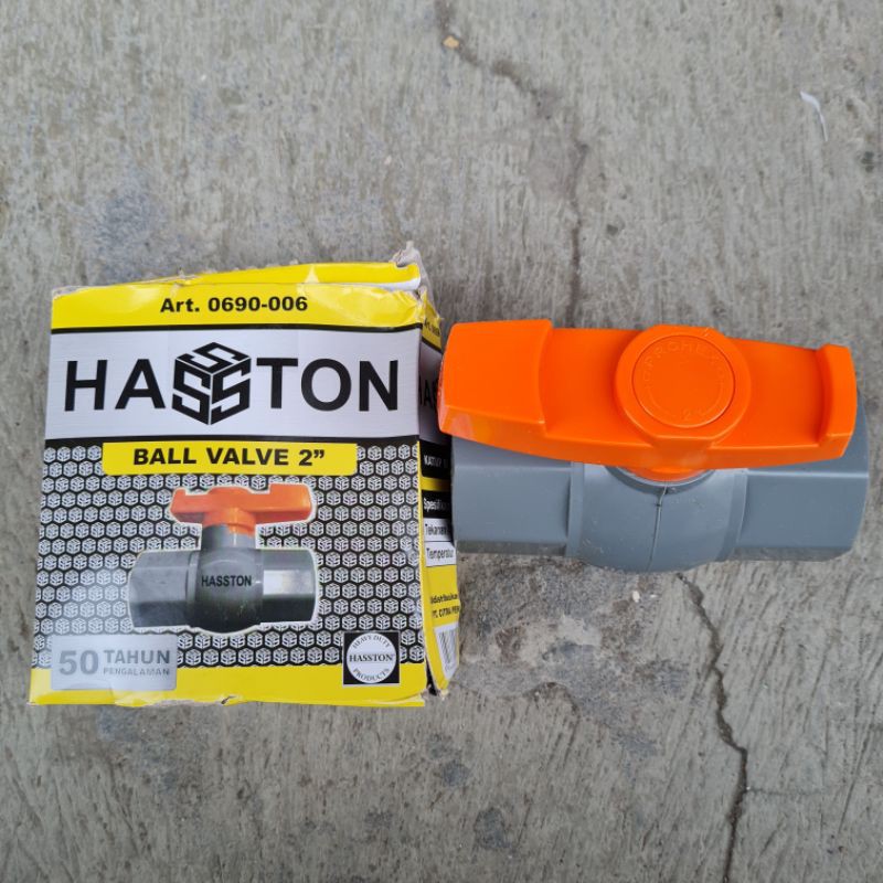 BALLVALVE PVC / STOP KRAN PVC HASSTON PROHEX 2