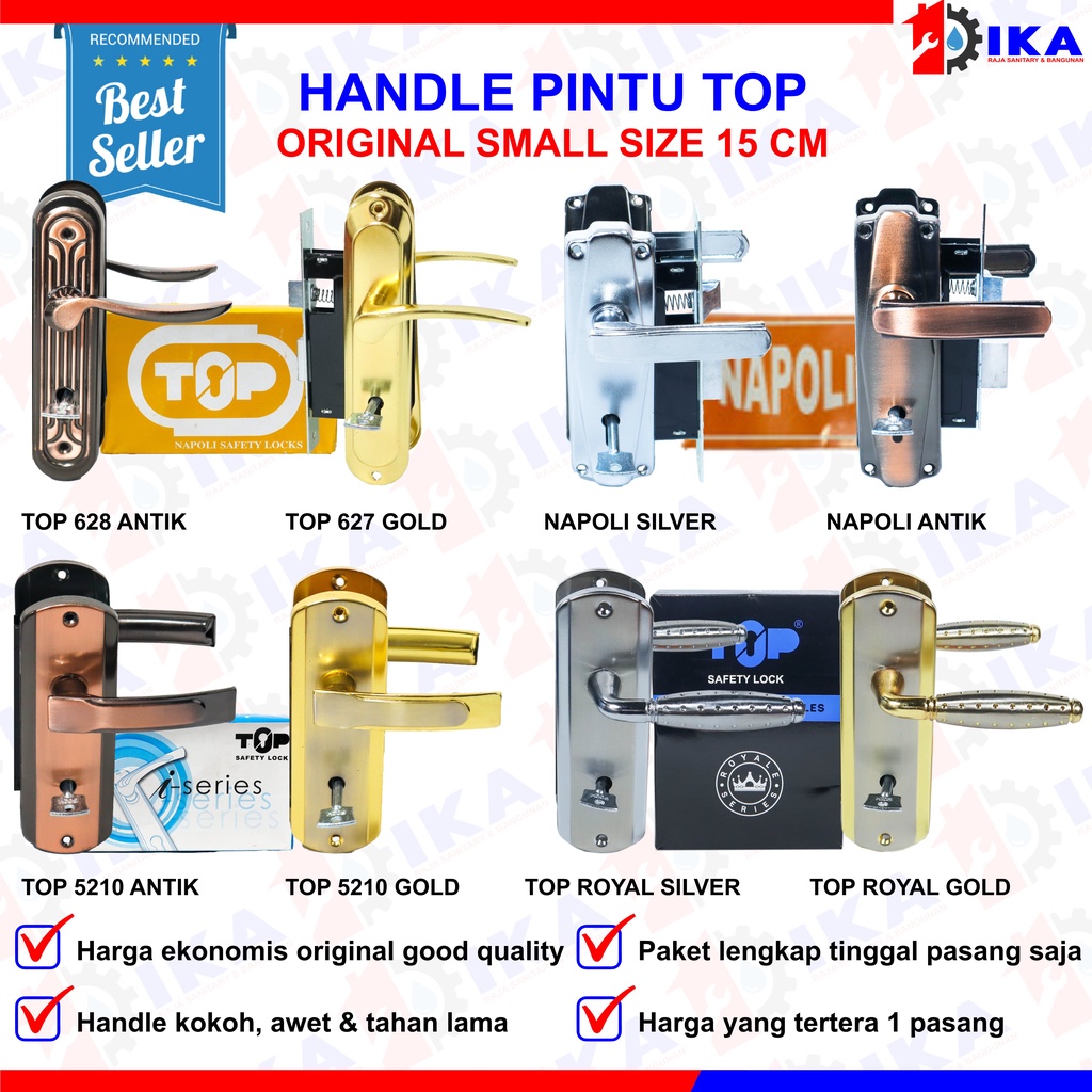 Kunci pintu kecil bagus handle kamar Kunci Pintu kecil 15 cm l Gagang Rumah l Handle Full Set I Kunci pintu kamar Handle Set Kunci / Body ongkel / Kunci Pintu ukuran SMALL / gagang pintu rumah kamar satu set