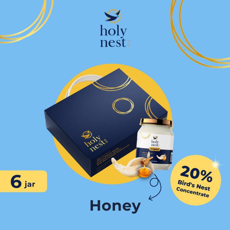 

Minuman Sarang Burung Walet Holynest Honey 6 jars Kandungan 20%