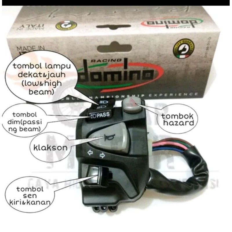 SAKLAR DOMINO SET KIRI NMAX YAMAHA SWITCH  LAMPU HAZZARD D