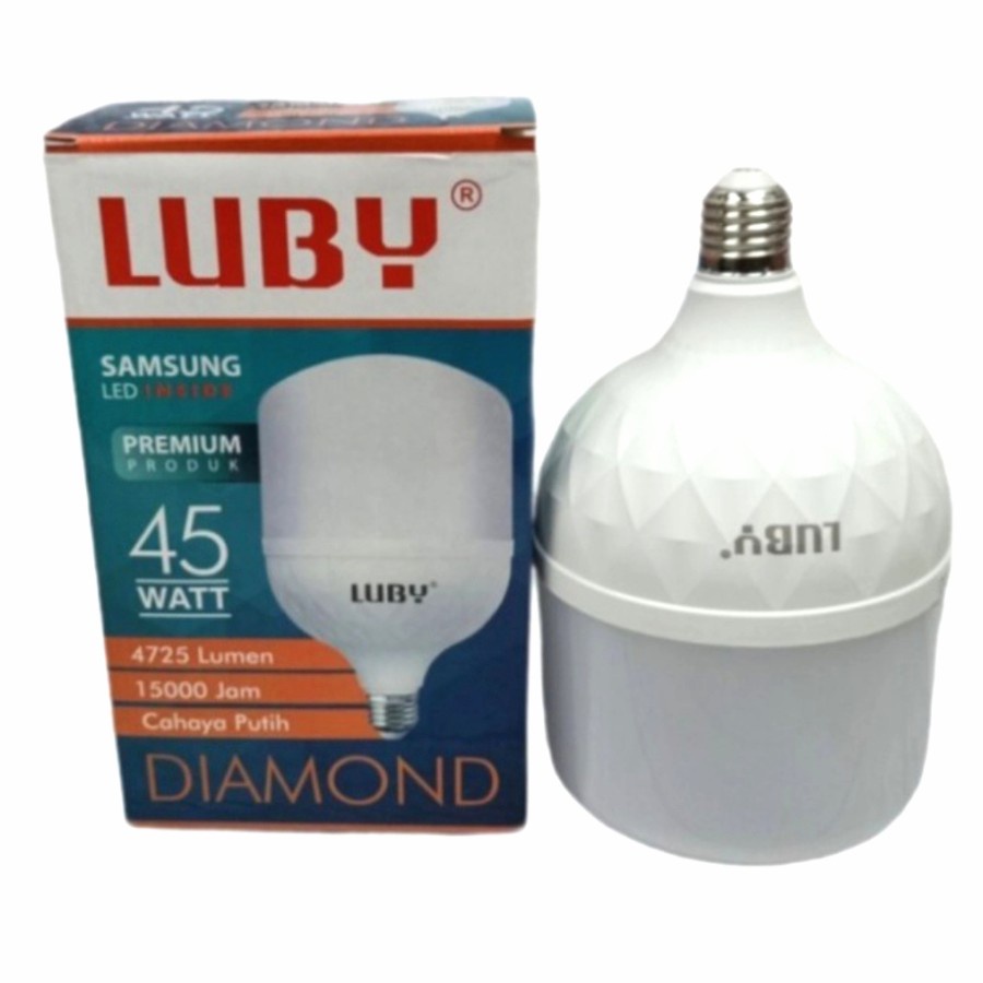 COD Bohlam Lampu LED Capsule Luby Diamond 45 Watt Cahaya Putih