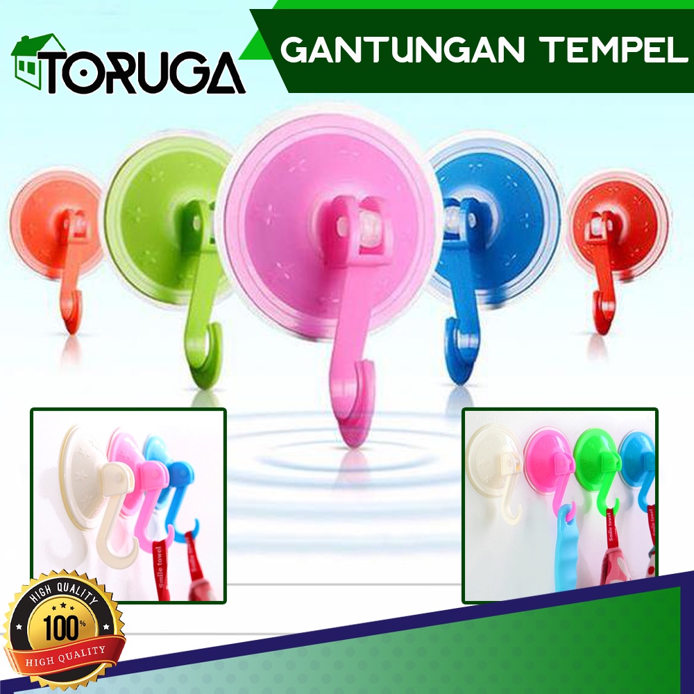 Gantungan Tempel Kait Cantolan Handuk Lap Kamar Mandi Dapur  Hook Suction Vacuum Serbaguna