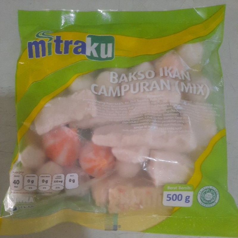 

Mitraku Baso ikan bentuk campur mix 500gr