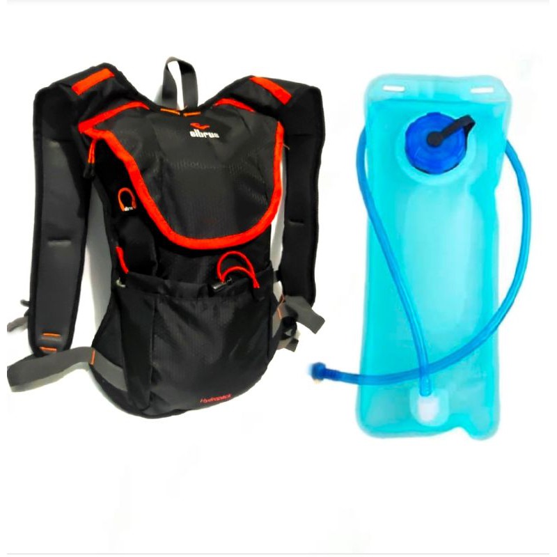 tas sepeda hydropack cross trail plus water bladder elbrus hitam