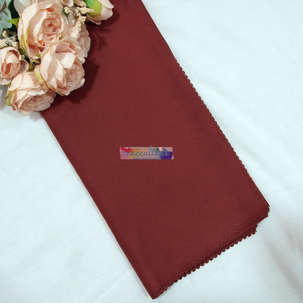 Jilbab Segi Empat Azara Voal Syari 130 x 130 Oskara  Miracle Jumbo Laser Cut-Dark Teracotta