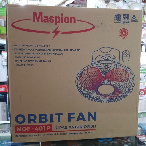 MASPION MOF 401 P Auto Fan / Orbit Fan / Plafon 16 Inch  Maspion MOF-401P – Auto Fan 16 inch