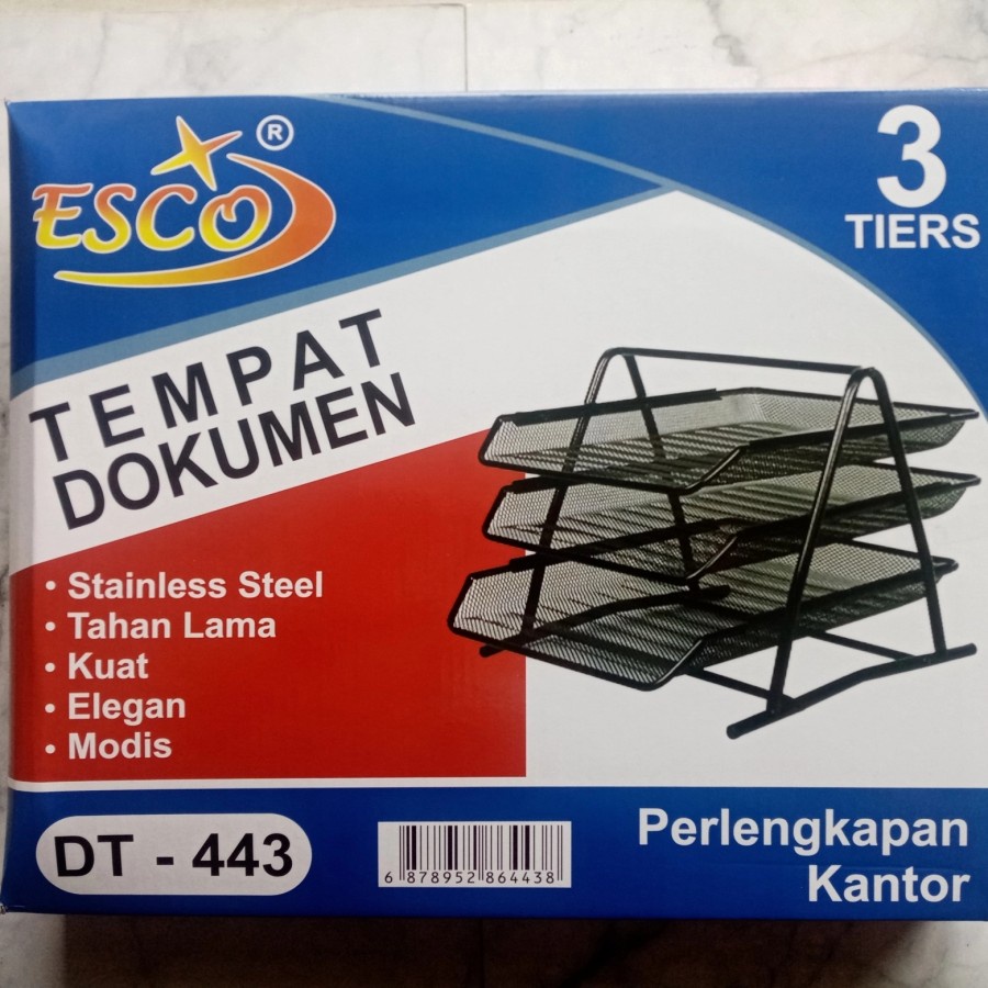 Document Tray 3 Tingkat document organizer rak kertas file