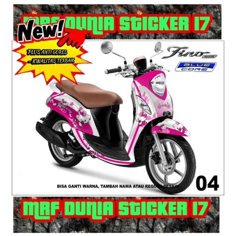 Sticker Decal Motor Fino New Full Body dekal motor Fino New Full Body Stiker Striping motor Fino New