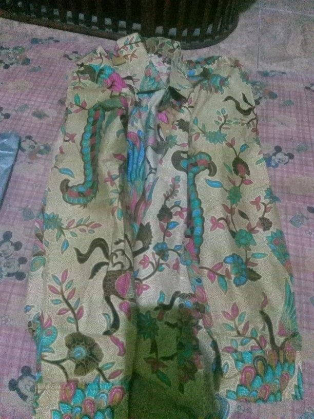 Couple Batik Gamis Brocade Krisna Cendrawasih Kamaratih Rinjani