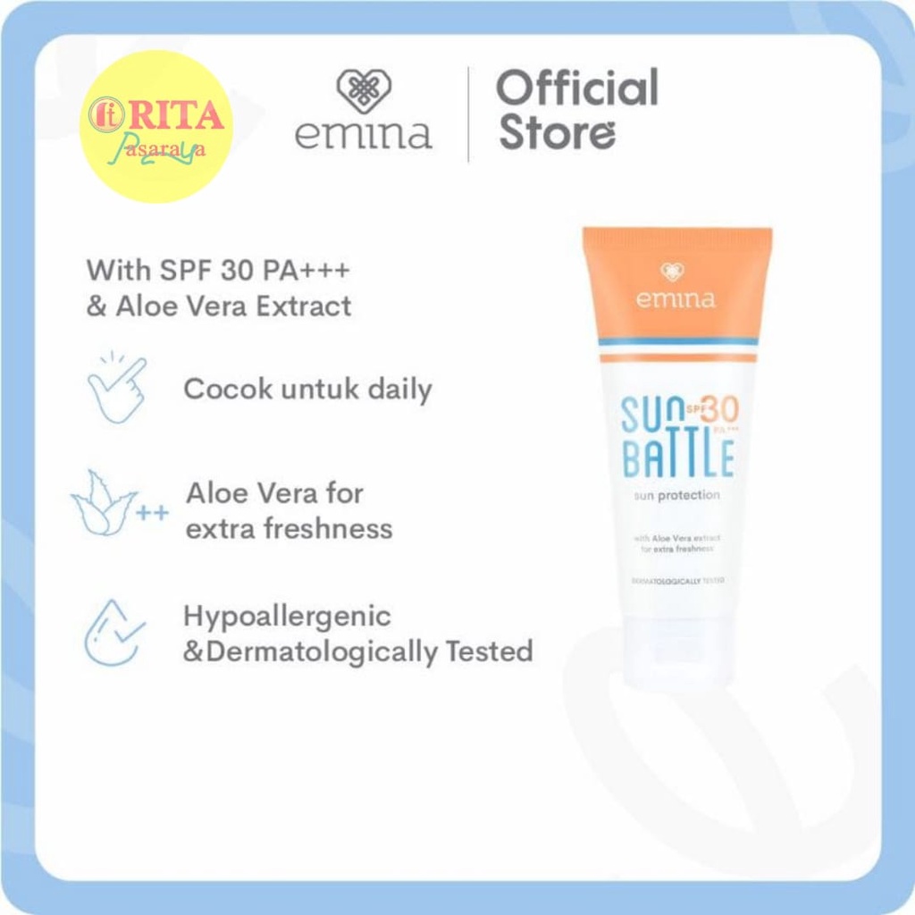 Jual Emina Sun Battle SPF 30 60ml Shopee Indonesia