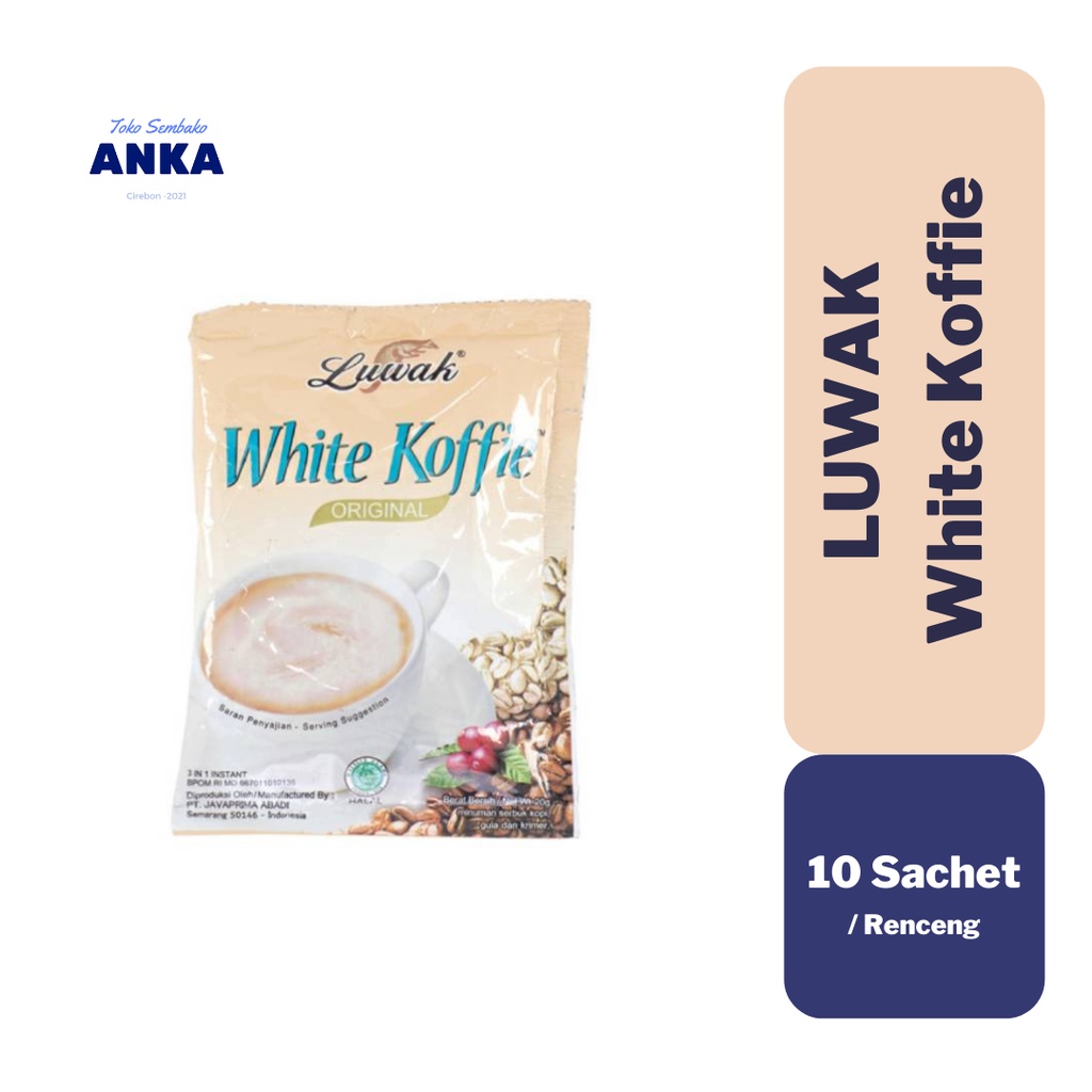 

Luwak White Koffie Sachet 20gr 10Pcs - 1Renceng