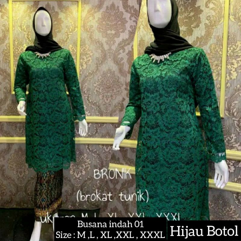 KEBAYA KURUNG BRUKAT JUMBO LD 120 CM