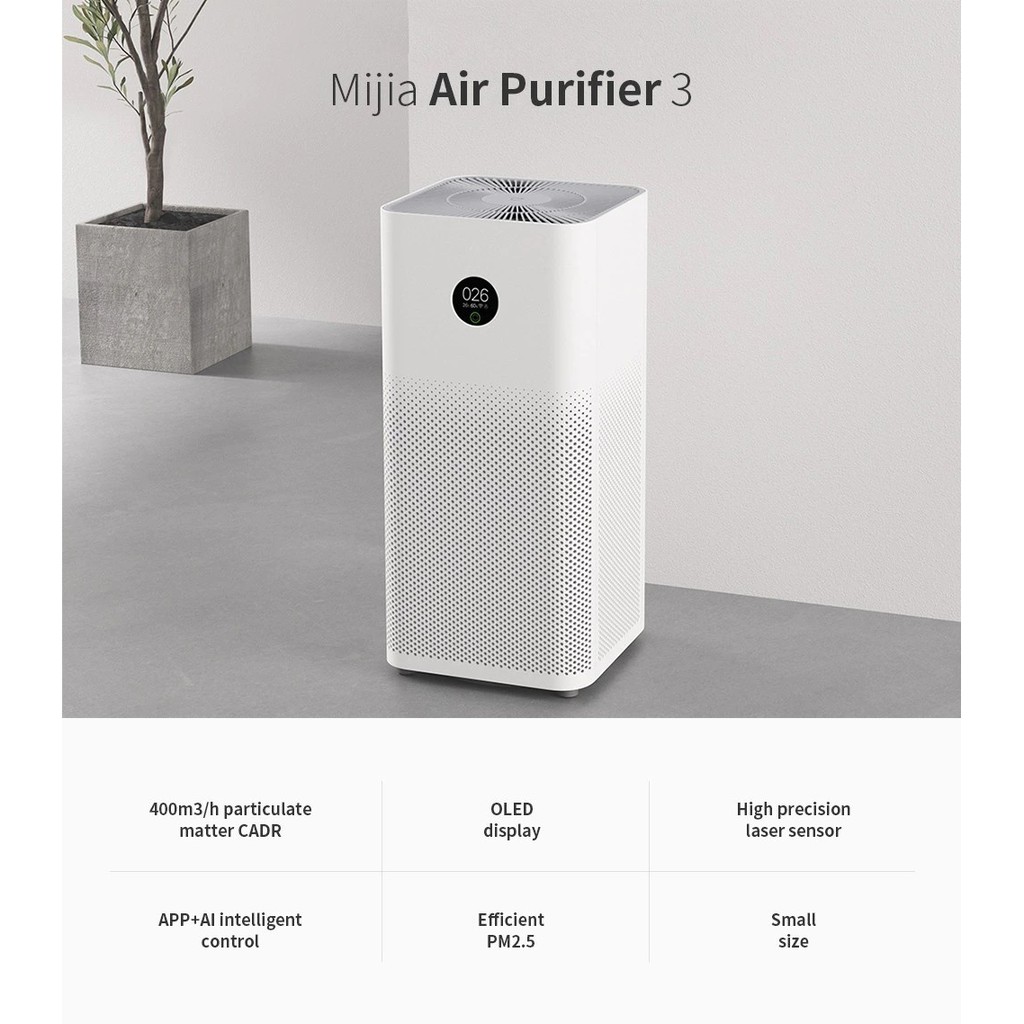 AKN88 - MIJIA Mi Air Purifier 3 - Penjernih dan Pembersih Udara - AC-M6-SC