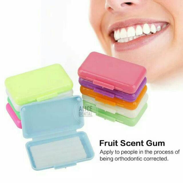 Wax ortho dental wax anti sariawan wax behel fruit scent braces orthodontic behel lilin malam kawat gigi ortho wax