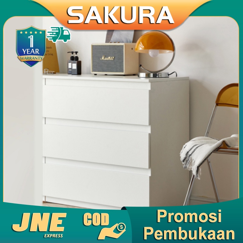 Weyon Sakura rak laci susun/lemari laci/rak laci/Kabinet Laci/Rak Penyimpanan Multifungsi/Serbaguna drawer/4-Tier Laci Kabinet/Drawer Pakaian/Nakas Minimalis(F15A）