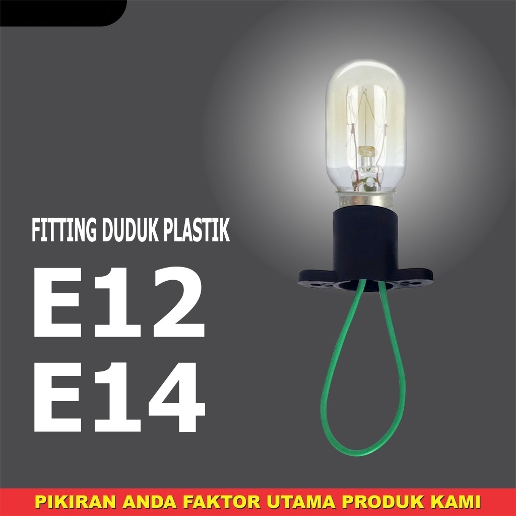 Fitting Duduk Plastik E14 E12 Fiting Lampu Hias Gantung E 14 E 12 Fiting Duduk