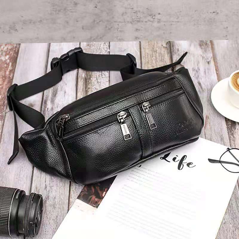 Waist Bag Tas Pinggang Selempang Kulit Sapi Asli