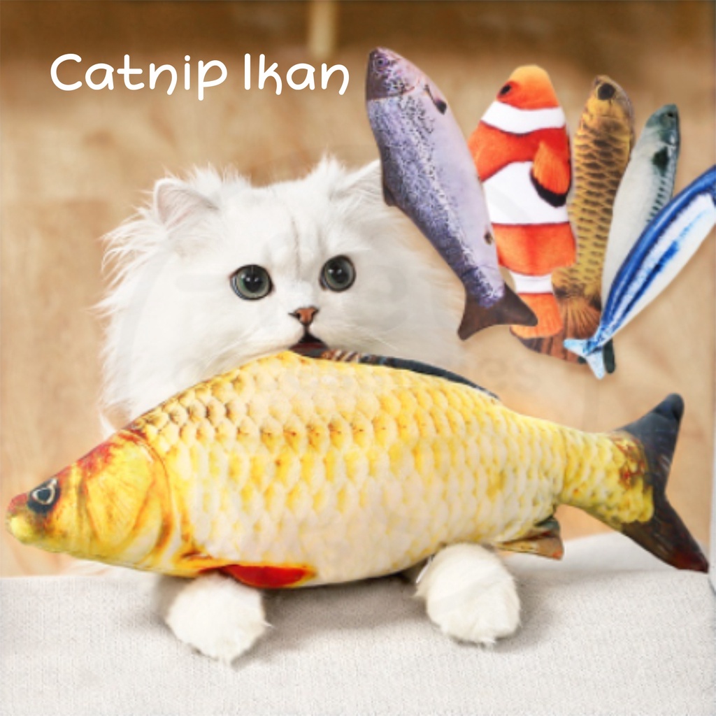 Catnip Boneka Ikan Mainan Kucing