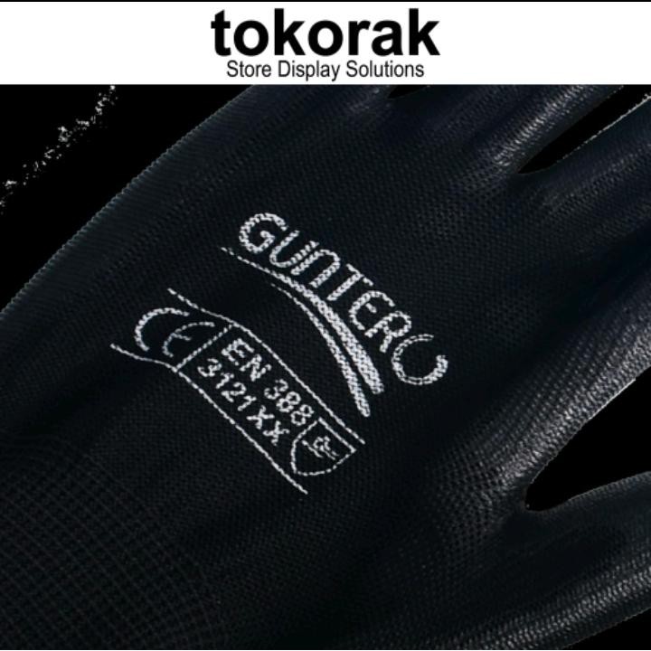 SARUNG TANGAN SAFETY PU KENMASTER GUNTER GLOVE SARUNG TANGAN KERJA MEKANIK GRIP GT 3001 1001 SIZE L SARUNG TANGAN KERJA