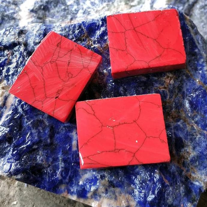 Sale Bahan Batu Akik Pirus Merah Hongkong Dijamin Murah - All Size Special