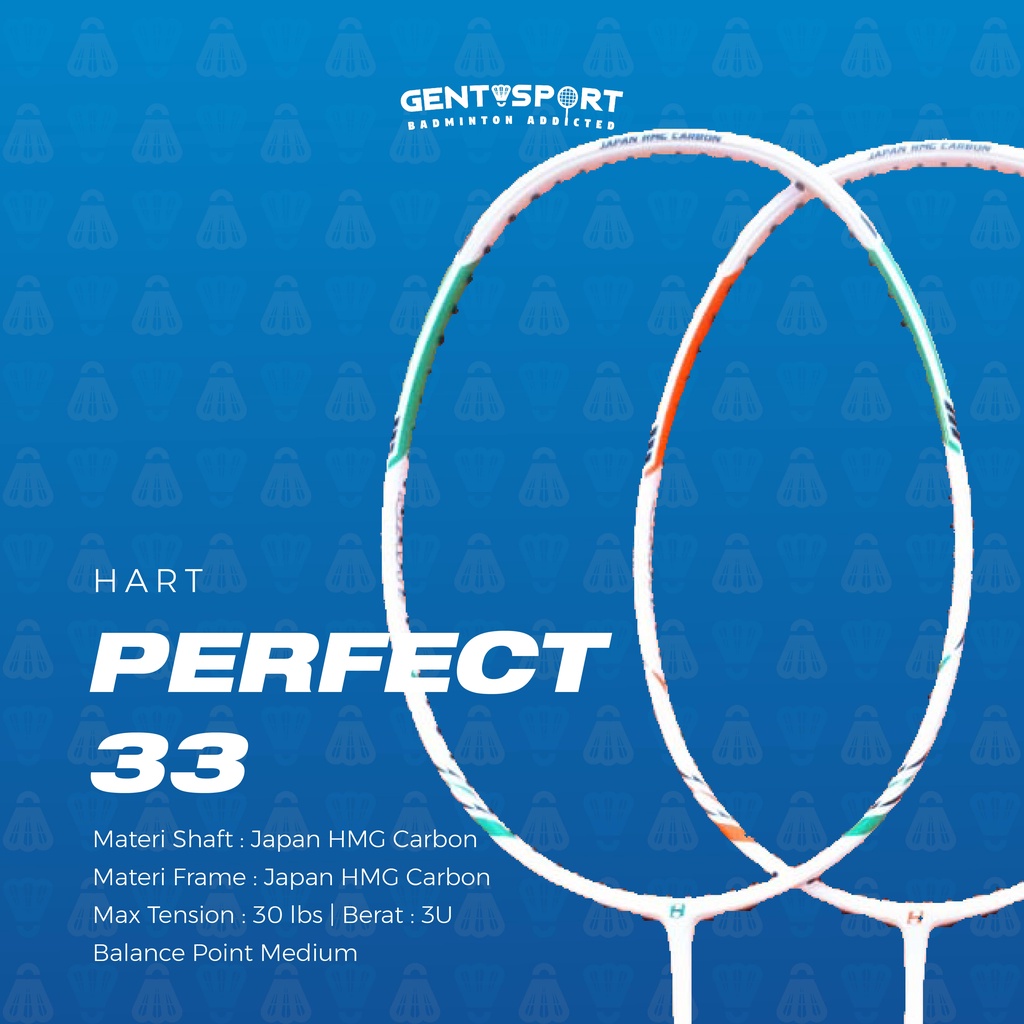 COD Hart Perfect 33 Raket Badminton Bulutangkis Original Termurah