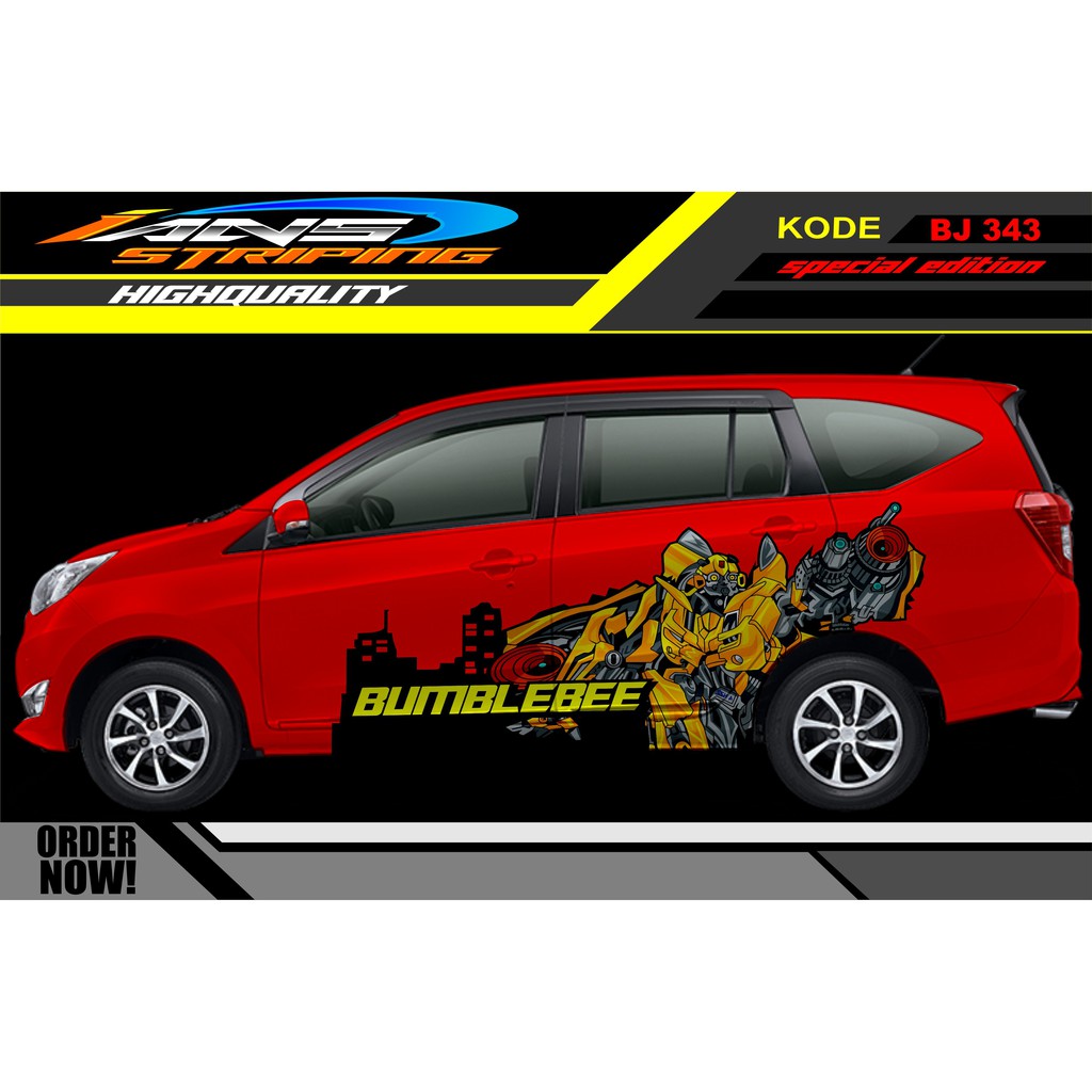 STICKER MOBIL SIGRA, AVANZA / STICKER MOBIL CALYA / DECAL STICKER MOBIL TERBARU